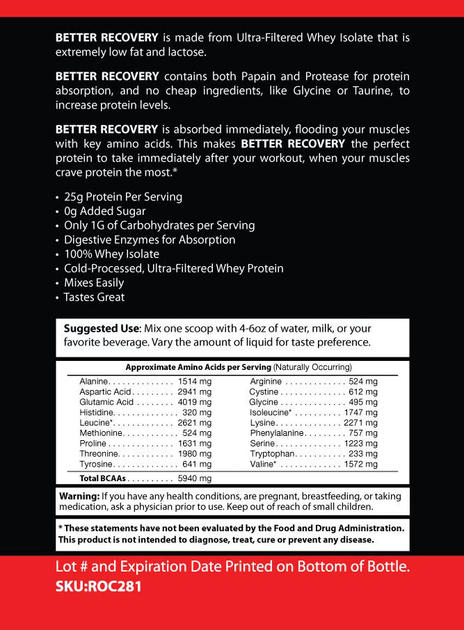 100% ISOLATE WHEY PROTEIN - (CHOCOLATE MILKSHAKE FLAVOR)