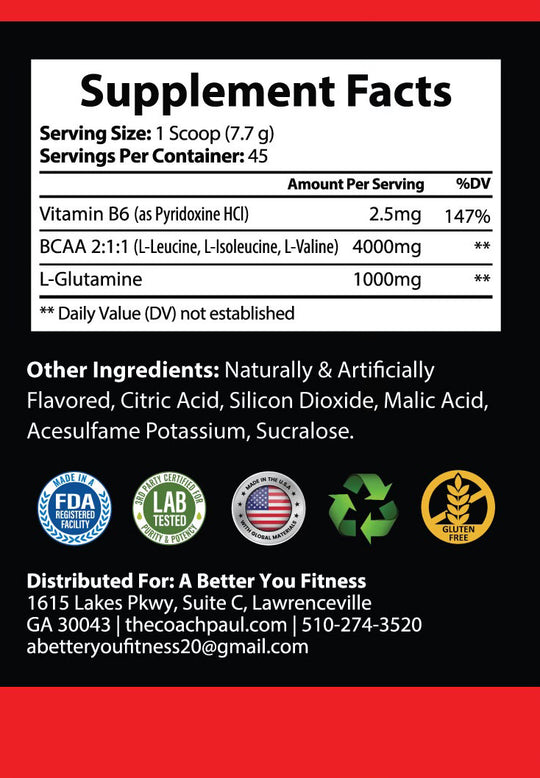 BCAA - (FRUIT PUNCH FLAVOR)